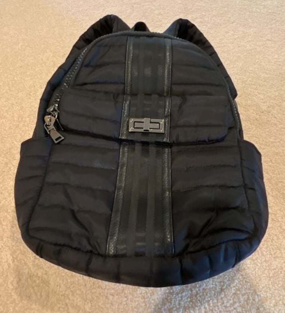Think‎ Royln Black Quilted Nylon Backpack